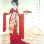 竹久夢二　立田姫　シルクスクリーン 竹久夢二 立田姫 シルクスクリーン